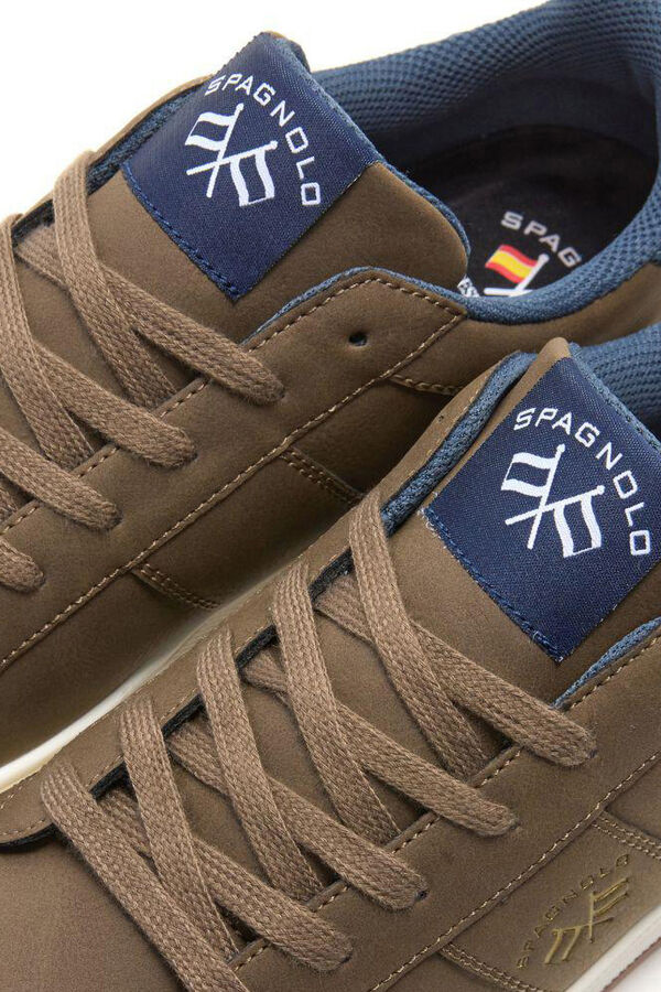 Spagnolo Sapatilhas casuais de t&eacute;nis Castanho