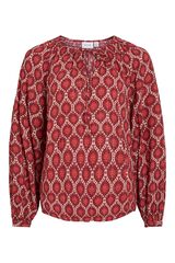 Vila Blusa estampada Vermelho