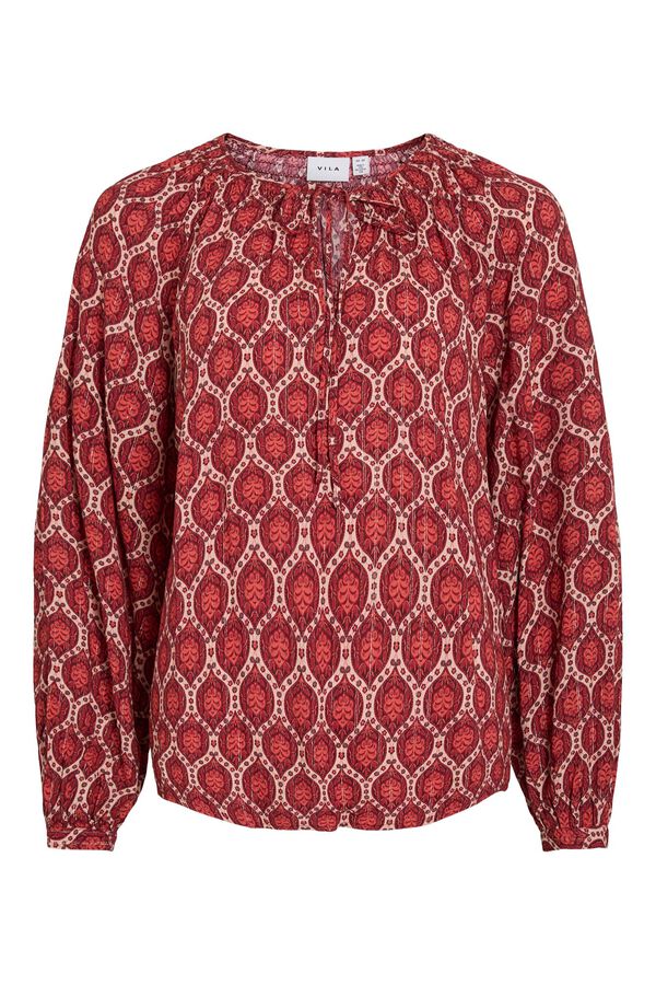 Vila Blusa estampada Vermelho