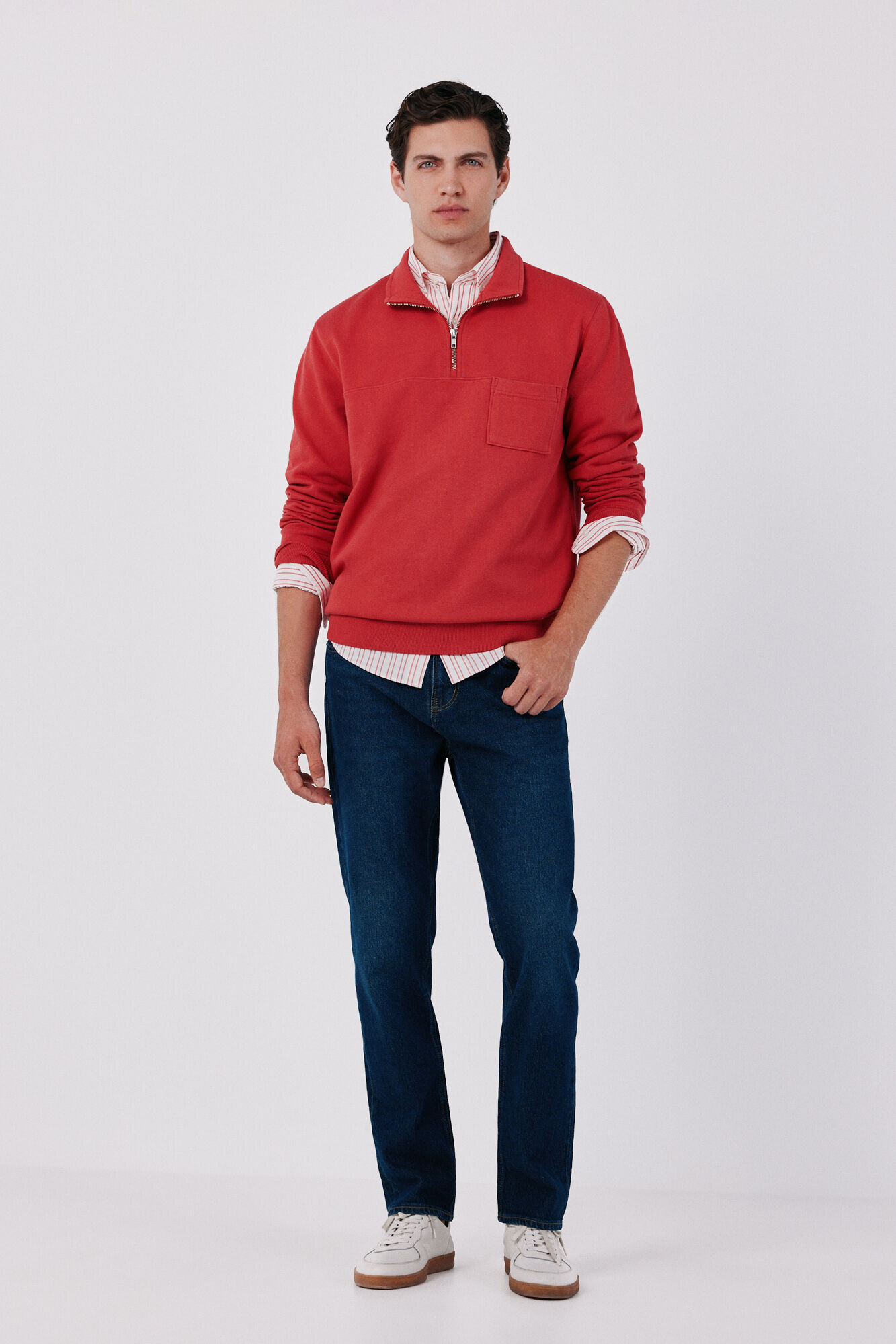 Cortefiel Zip neck sweatshirt