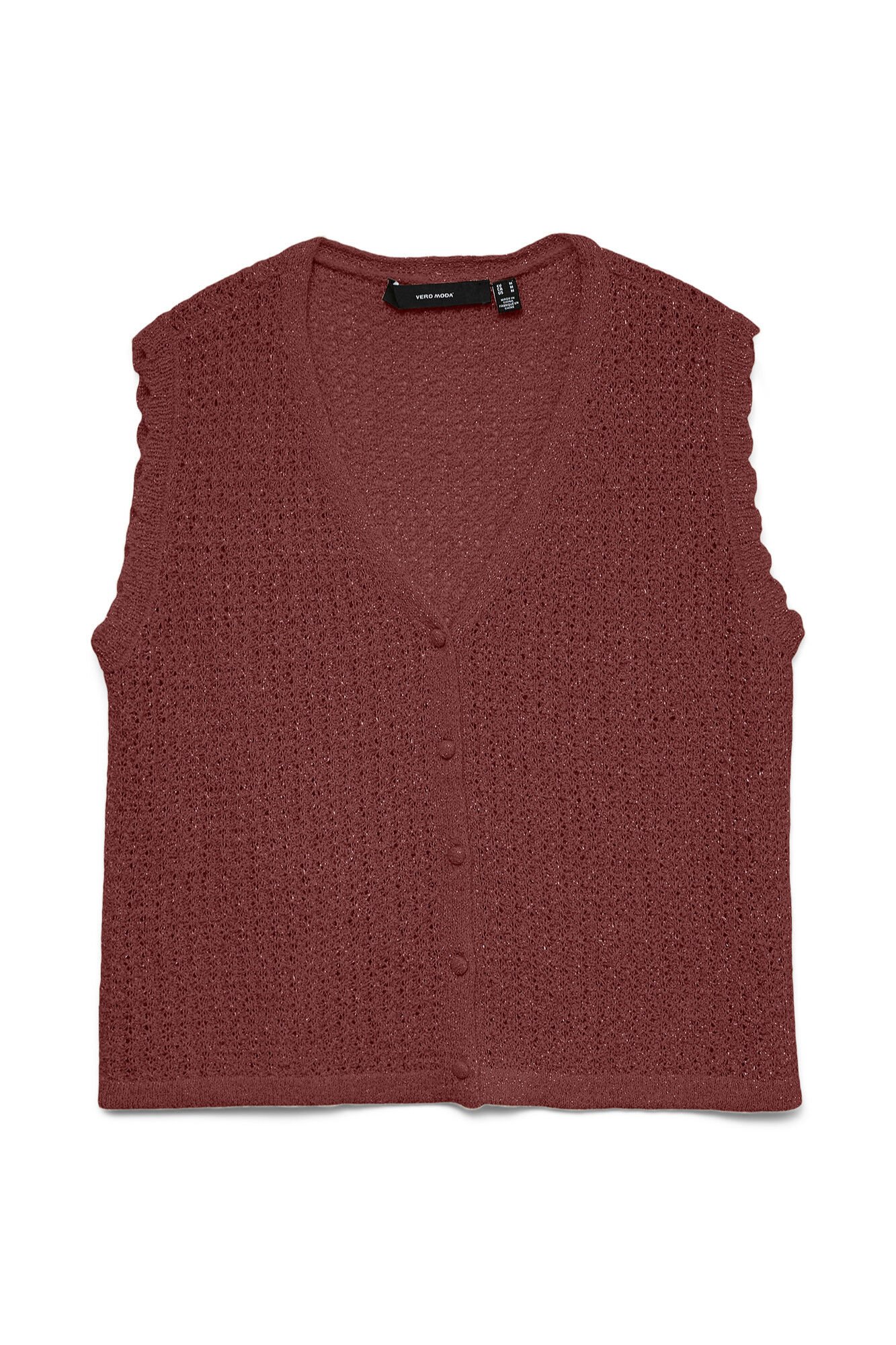 Vero Moda Colete em fibras met&aacute;licas