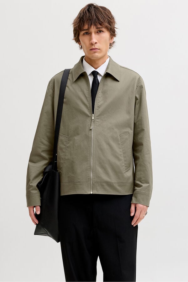 Jack & Jones Casaco curto de tecido plano Verde