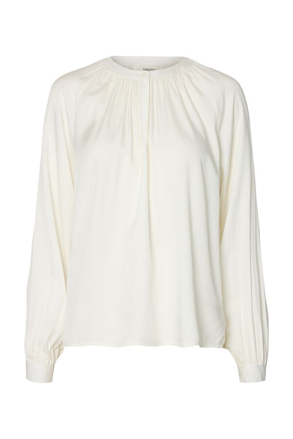 Selected Blusa de manga comprida Branco