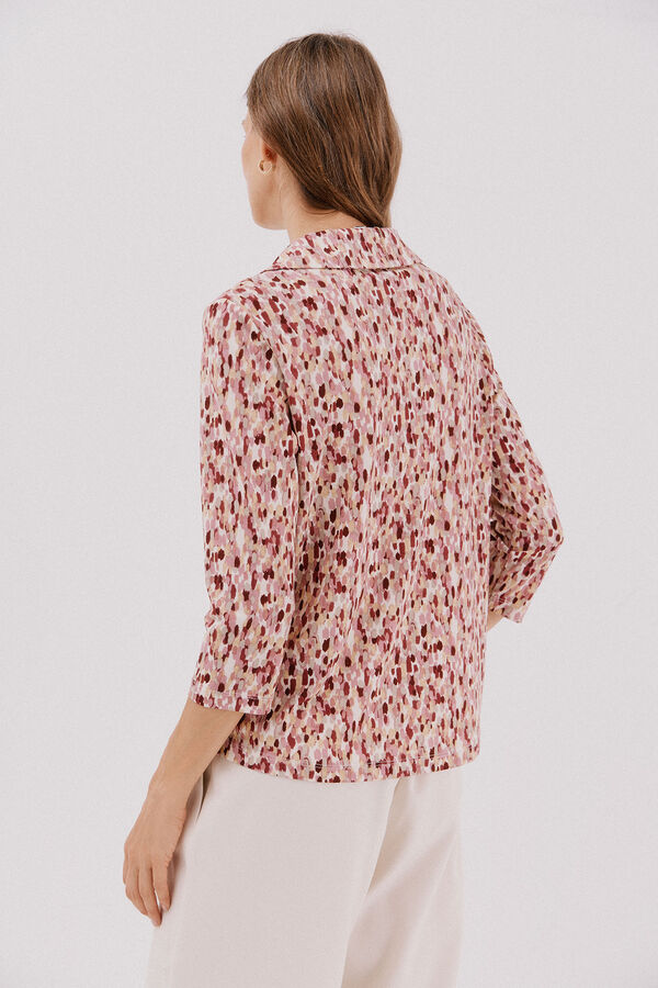 Cortefiel Elastic buttons shirt Multicolour