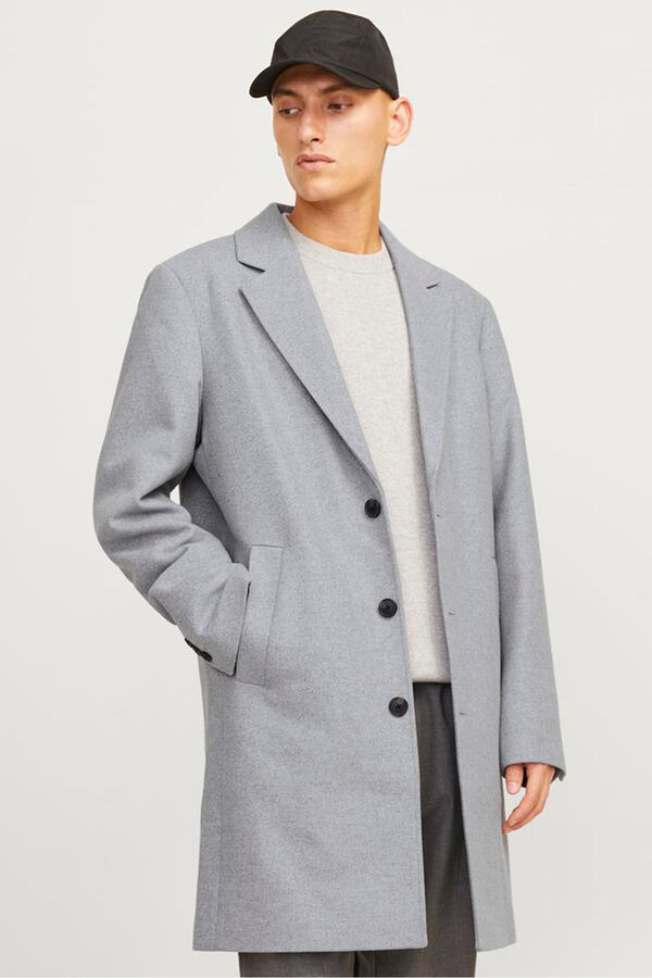 Jack & Jones Sobretudo curto Cinzento