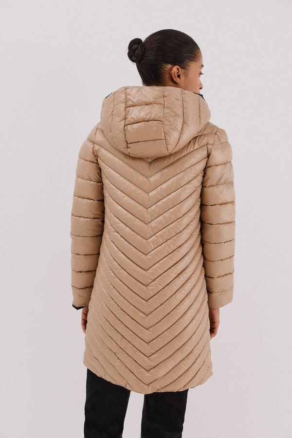 Cortefiel Reversible thermolite® anorak Beige