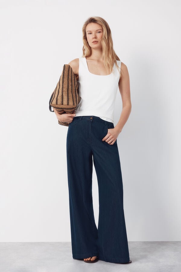 Cortefiel Al&ccedil;as b&aacute;sica Branco