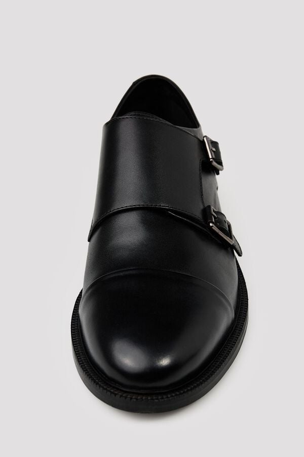 Cortefiel Two buckle dress shoe Black