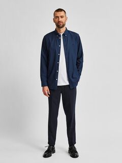 Cortefiel Oxford shirt Royal blue