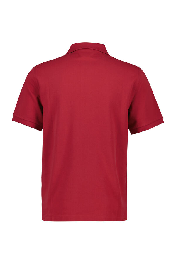 Gant Polo Regular Fit Shield de piqu&eacute; Vermelho