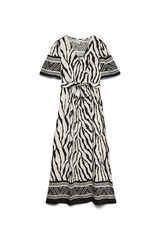 Vero Moda Curve Vestido comprido de manga curta tamanho grande Preto