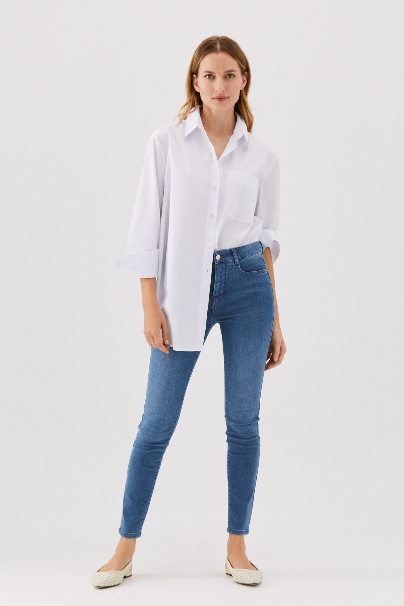 Pantalones Mujer | Pantalón Vaquero Reductor Sensational Marrón | Cortefiel  » Saga Paradiso