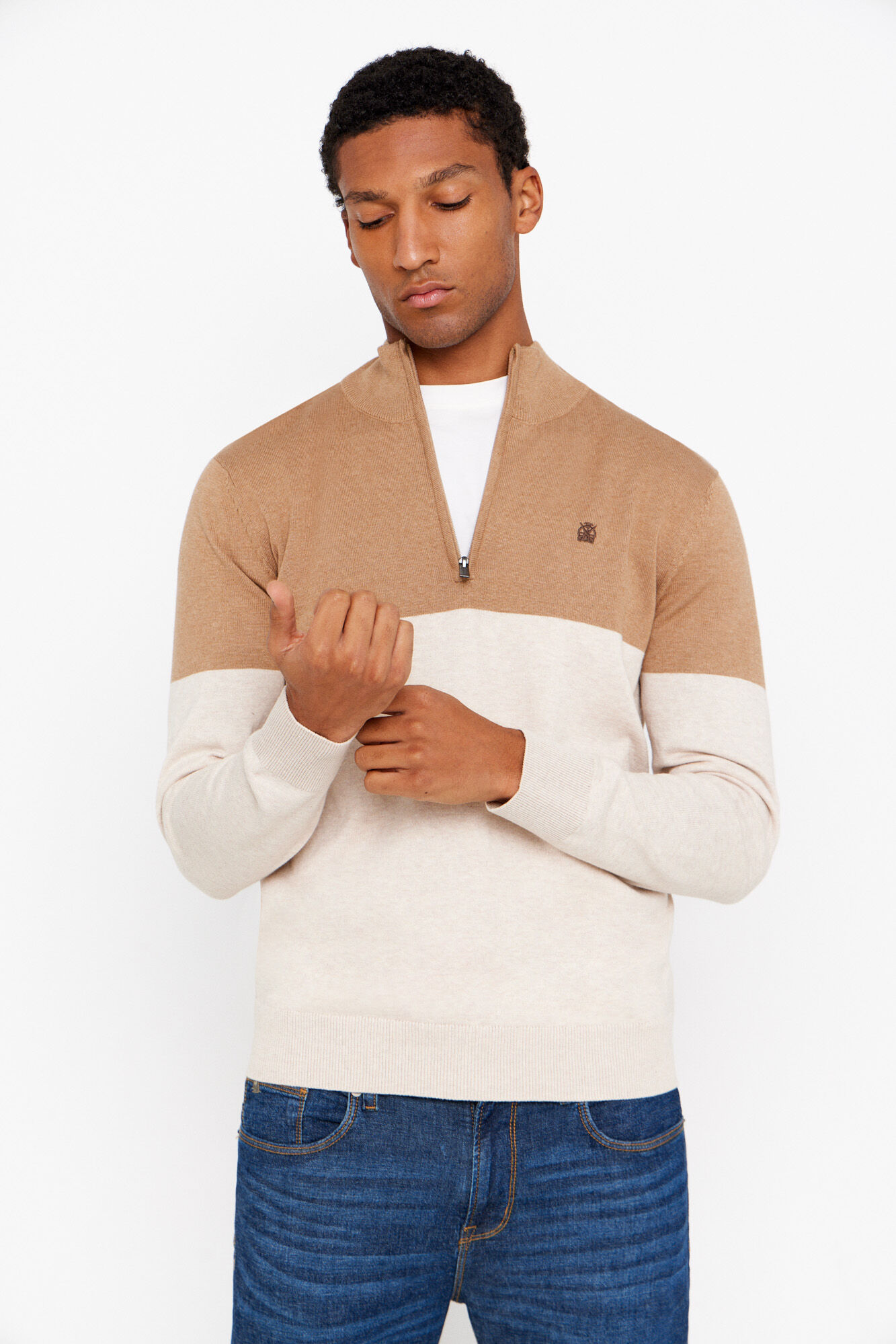 Beige hotsell jumper men