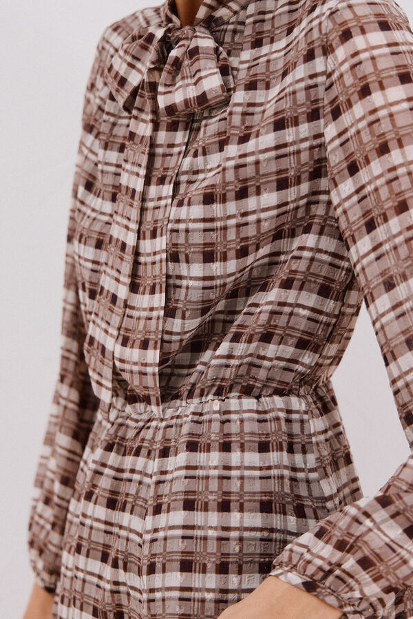 Cortefiel Flowing printed dress Multicolour