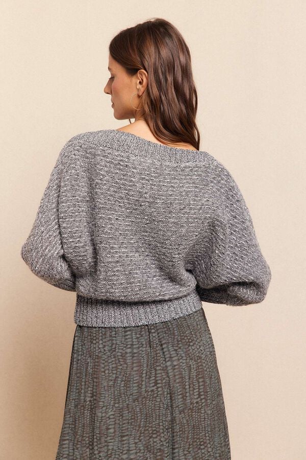 Slowlove Jersey asimétrico Gris