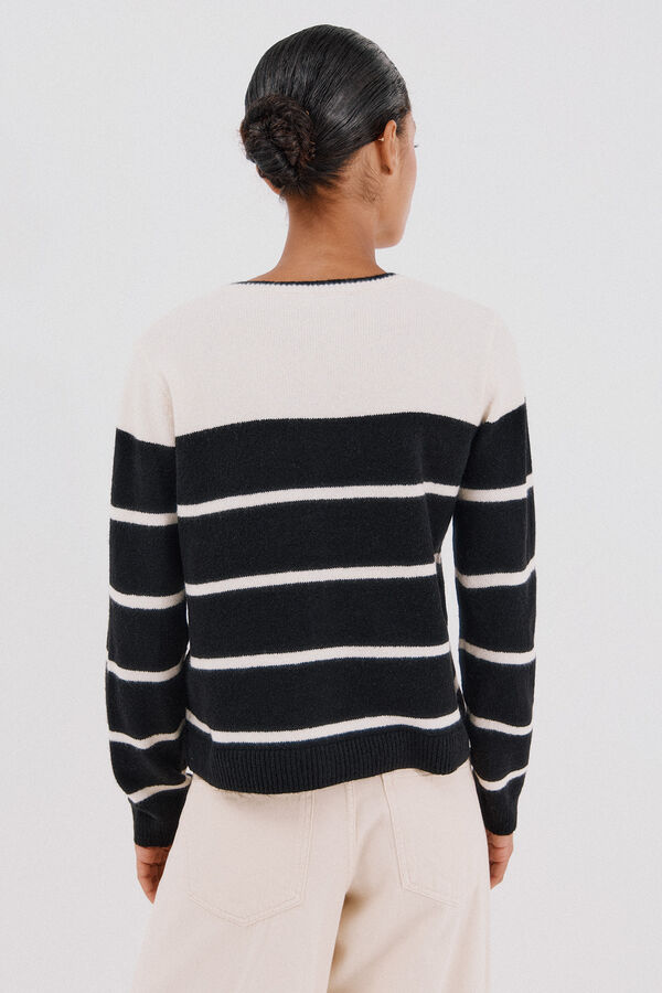 Cortefiel Soft feel cardigan Black