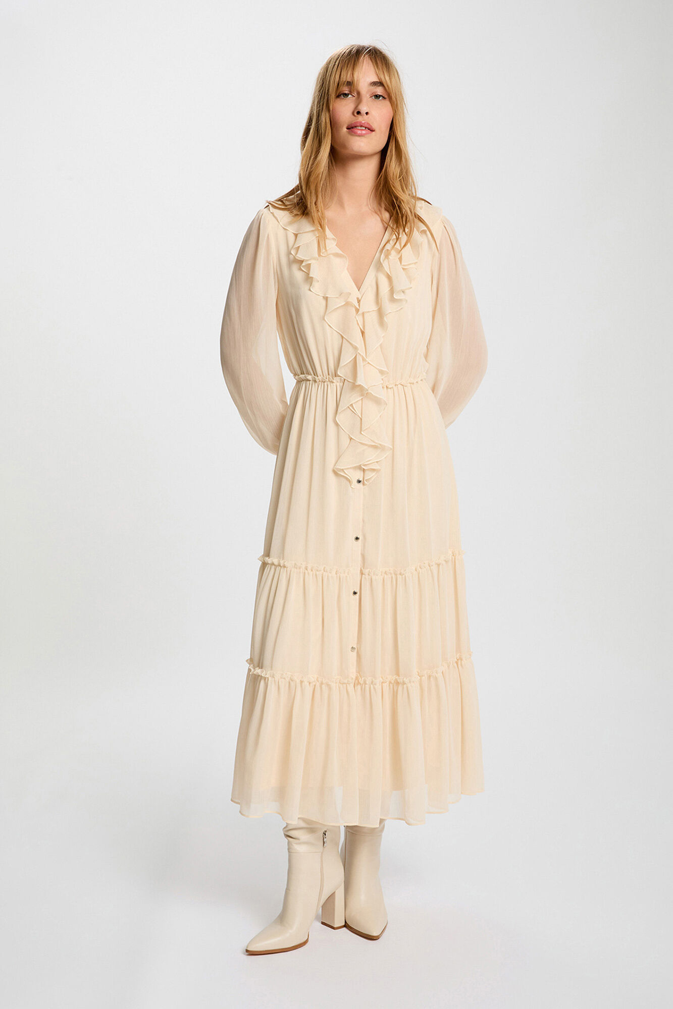 Morgan Vestido comprido fluido