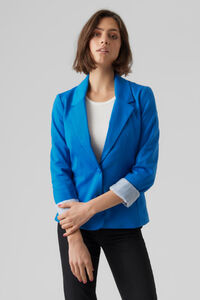 Cortefiel Women's long-sleeved blazer with pockets Blue