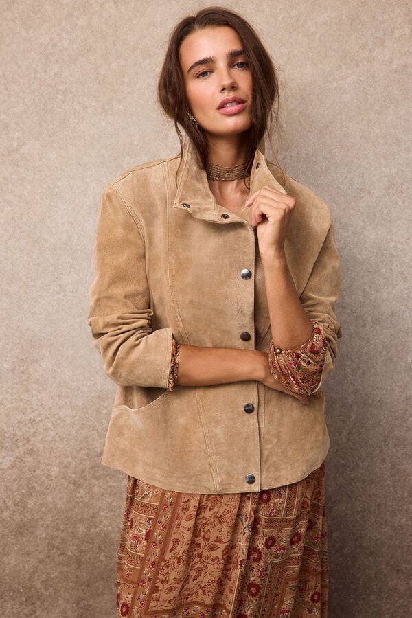 Slowlove Leather jacket Nude