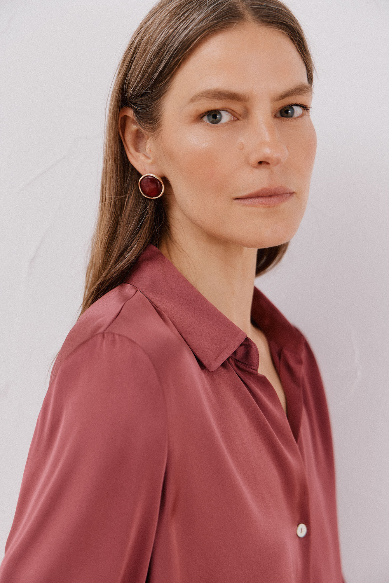 Cortefiel Satin-finish shirt