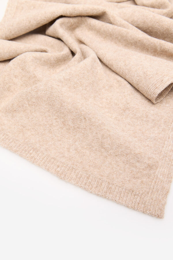 Cortefiel Jersey-knit scarf Camel