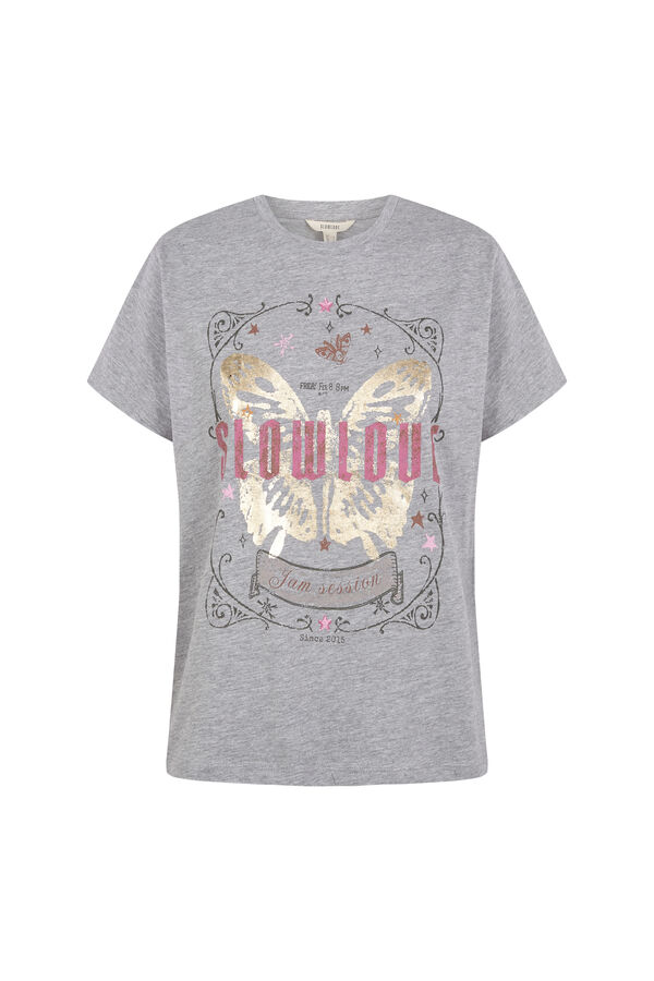 Slowlove Camiseta slowlove mariposa Grey