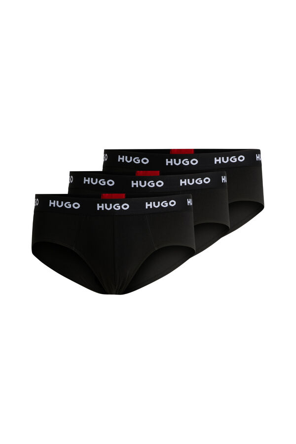 HUGO Pack 3 slips Negro