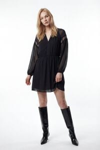 Vila Vestido curto de chiffon