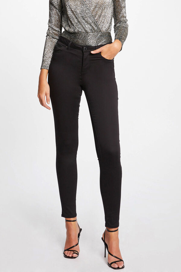 Morgan Pantal&oacute;n slim talle est&aacute;ndar Negro