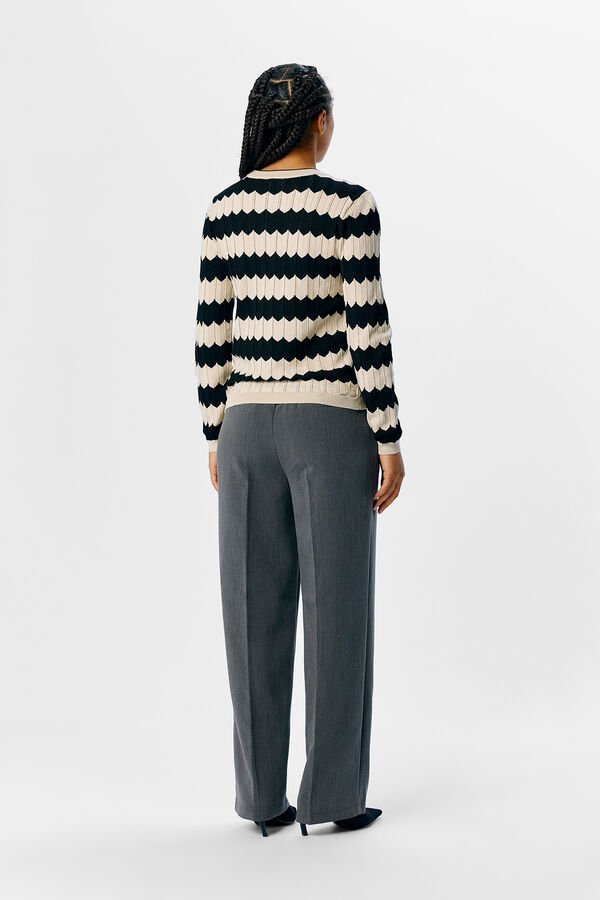 Object Sweater malha rendilhada Impressão