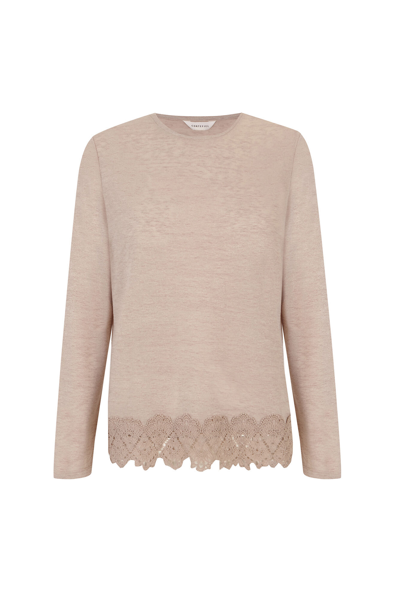 Cortefiel Guipure hem T-shirt