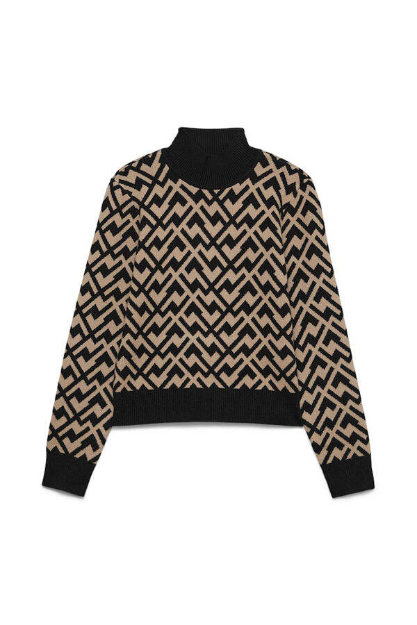 Vero Moda Camisola de malha de gola malha  Preto