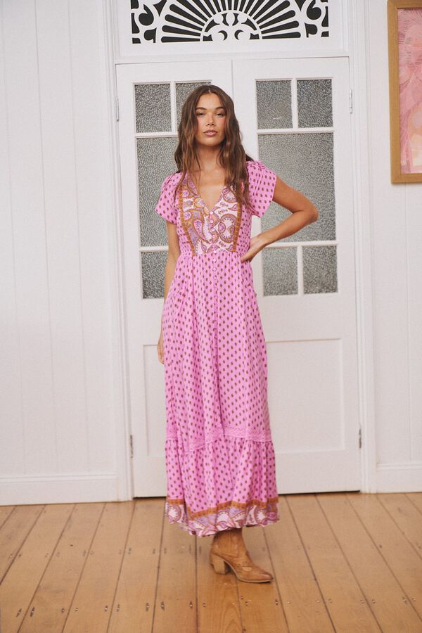 Jaase Vestido comprido Carmen Subiu