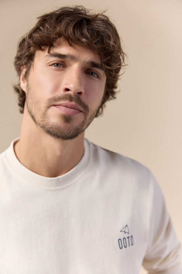 OOTO Long sleeve basic T-shirt Beige