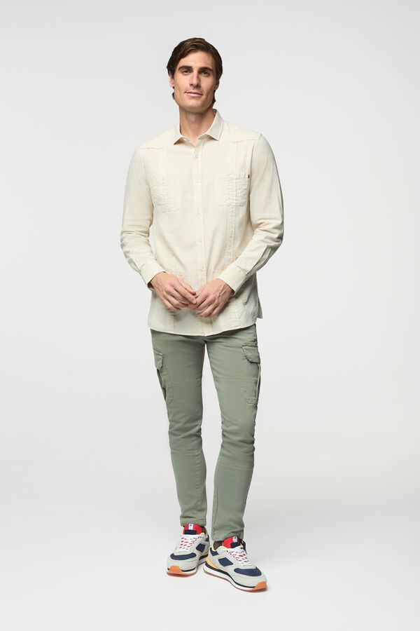 Williot Camisa Guayabera Beige