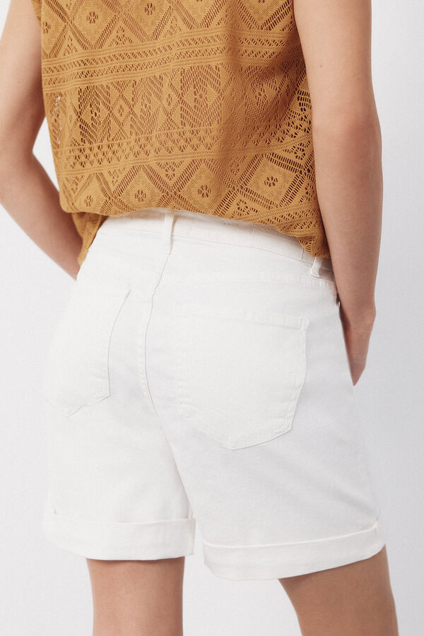 Cortefiel Jeans shorts White