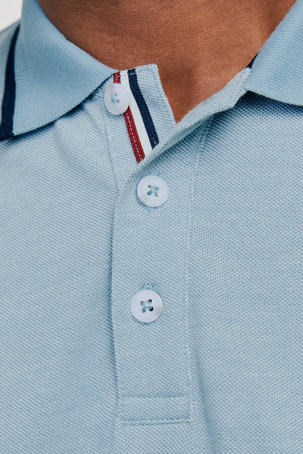 Jack & Jones Polo vivos piqué Azul