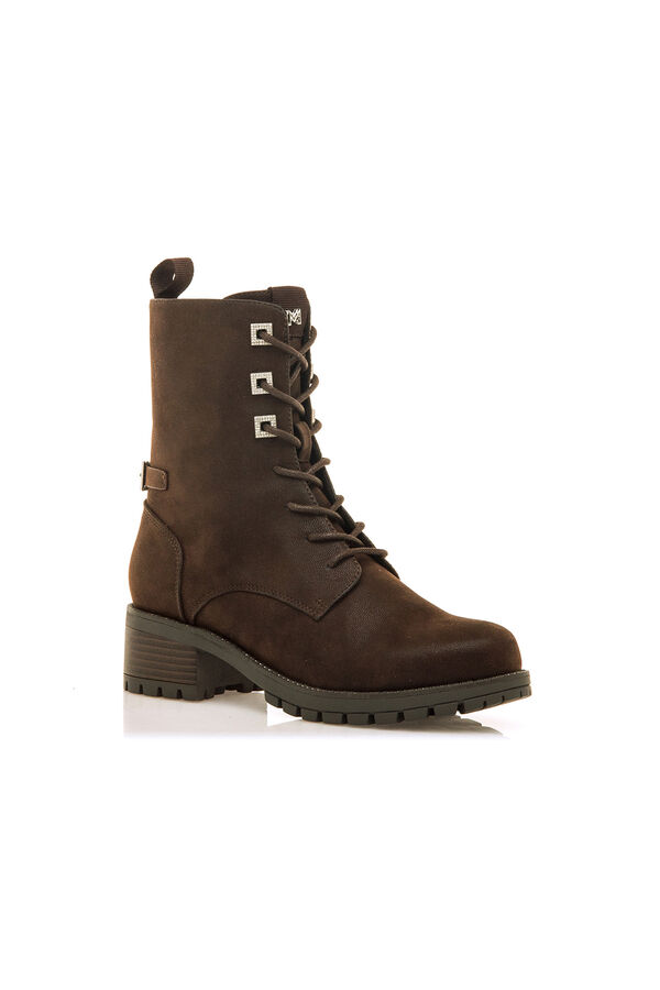 Maria Mare Botins militares Castanho