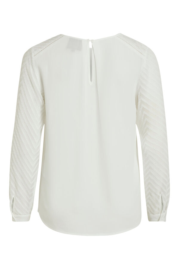 Cortefiel Fancy sleeve blouse White