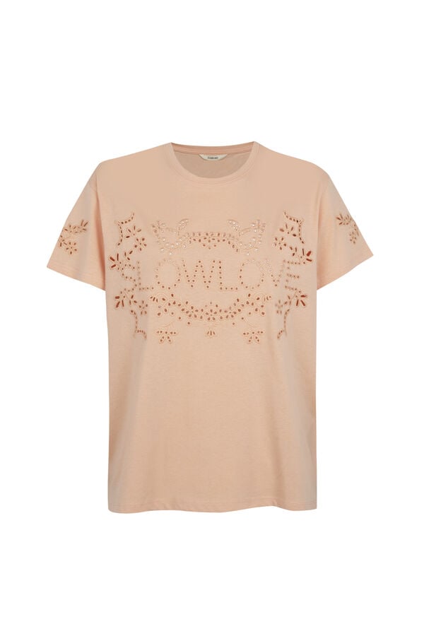 Slowlove Camiseta bordado Coral