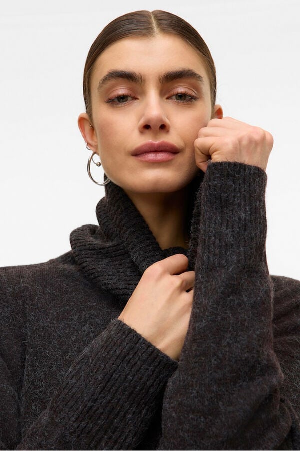 Vero Moda Camisola de malha Castanho