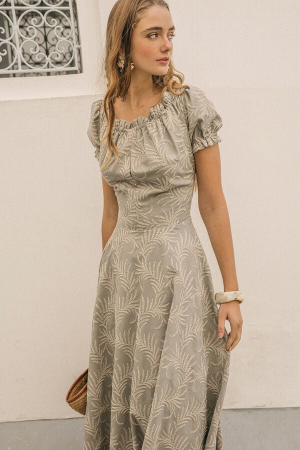 Cherubina Aurora dress Kaki
