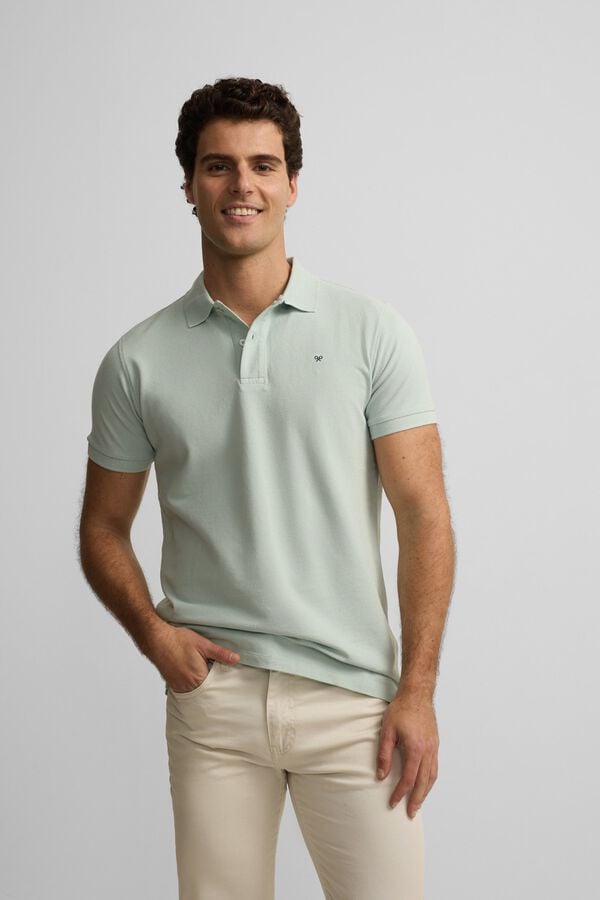 Silbon Polo cl&aacute;ssico liso Verde