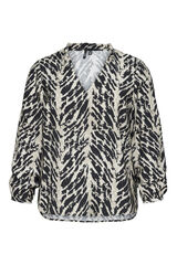 Vero Moda Curve Camisa de manga comprida em bico Curve Preto