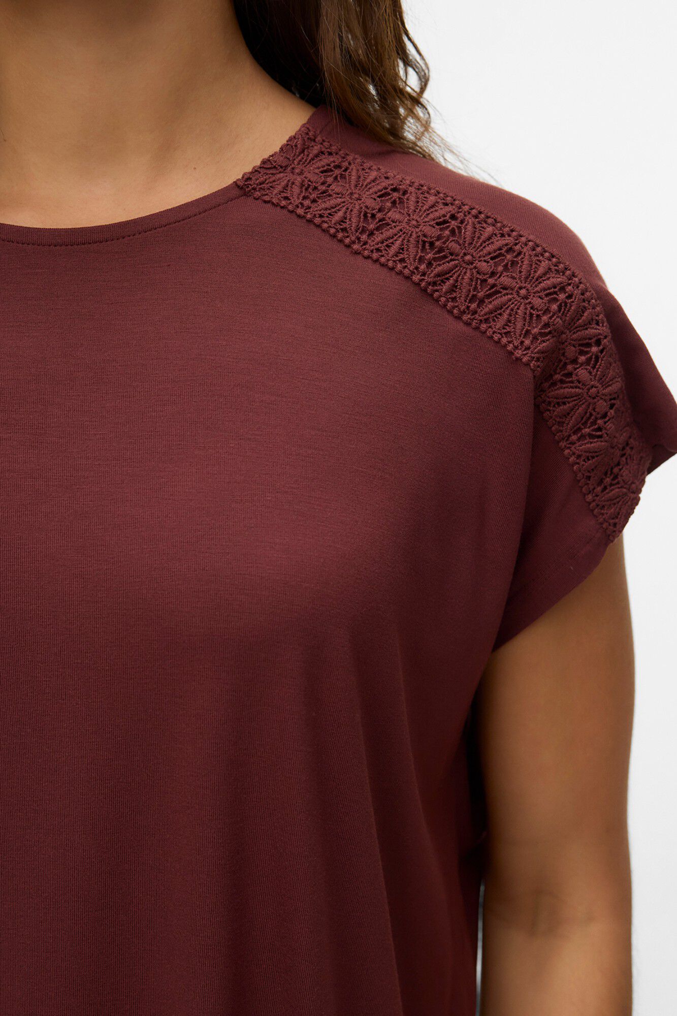 Vero Moda T-shirt de manga curta com recortes