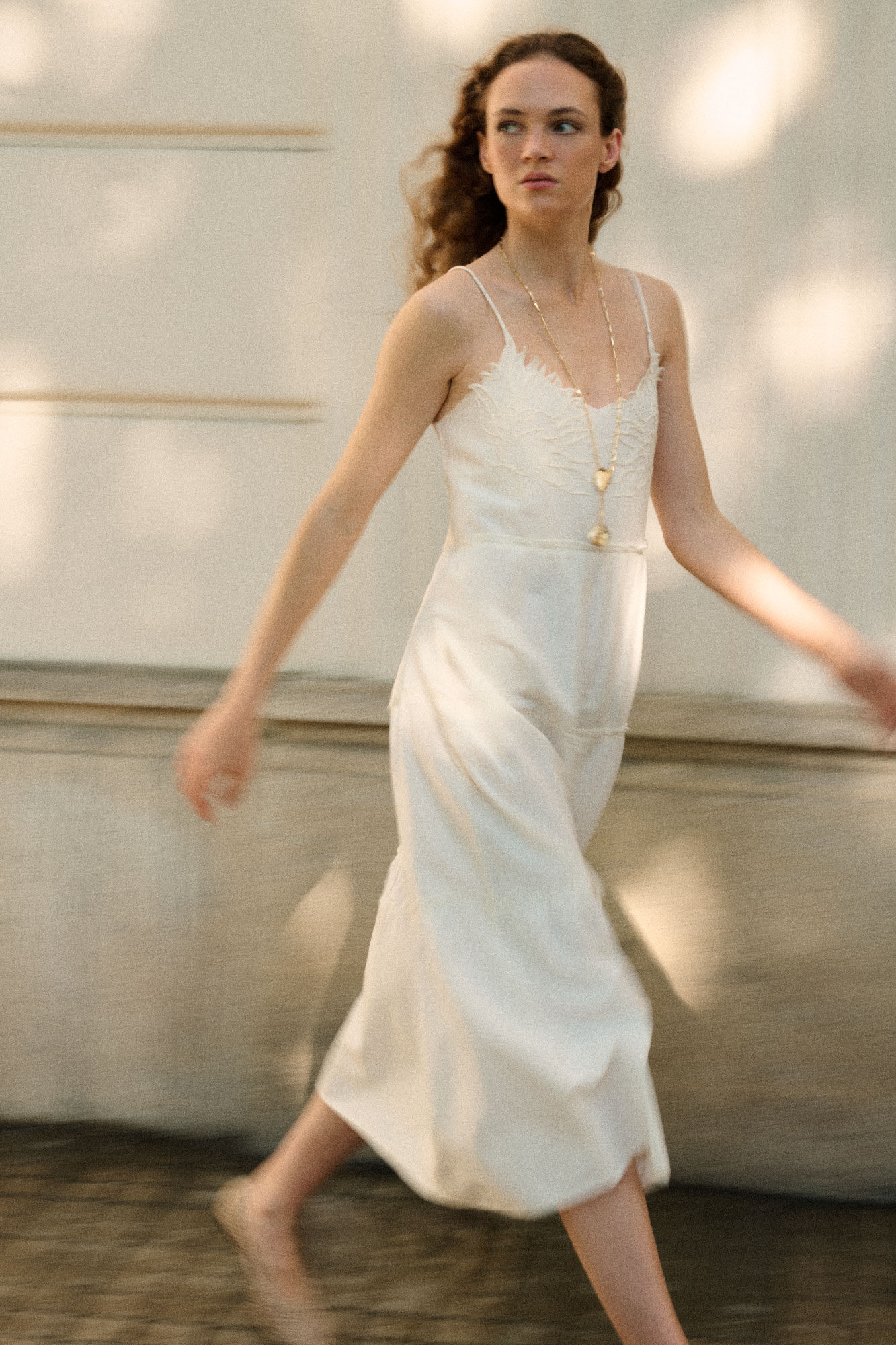 Cortefiel Floral embroidered dress