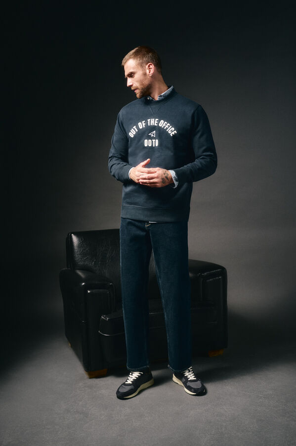 OOTO Sudadera caja logo Azul marino