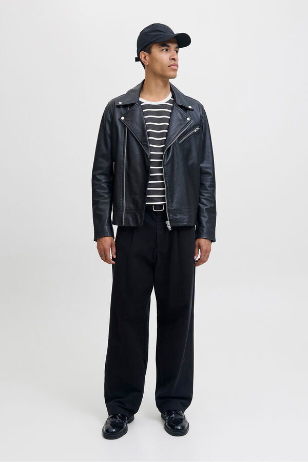 Jack & Jones T-shirt riscas Cinzento