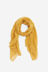 Cortefiel Plain lurex scarf Yellow
