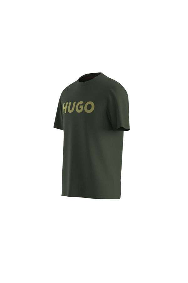 HUGO T-shirt de manga curta Verde